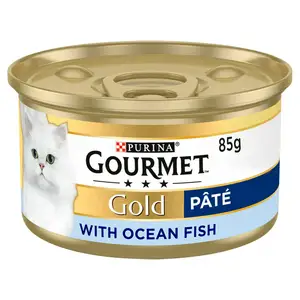 Gourmet Gold Pate with Ocean Fish Cat Food Tinned 85g