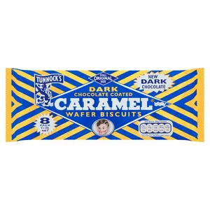 Tunnock's Dark Chocolate Caramel Wafers 8x30g