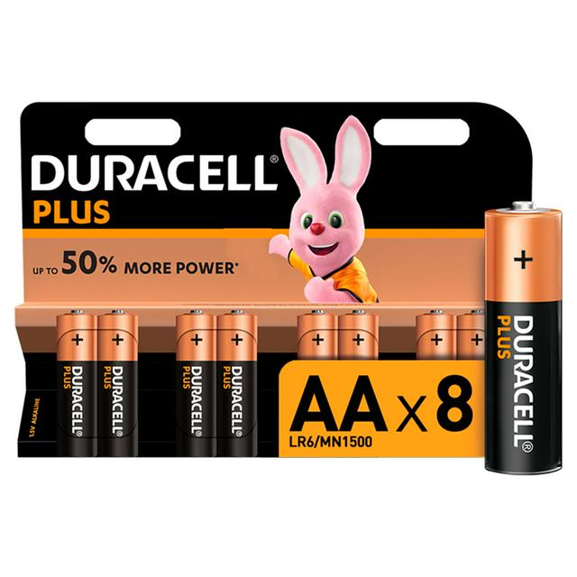 Get Best Price Duracell Plus AA Batteries 8 Pack My Supermarket Compare