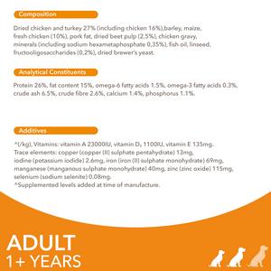 IAMS For Vitality Adult Small & Medium Breed Dog Food with Fresh Chicken 2kg - gallery image 5