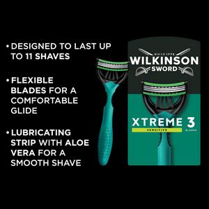 Wilkinson Sword Xtreme 3 Sensitive Men's Disposable Razors x8 - gallery image 2