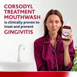 Corsodyl Original Gum Problem Treatment Mouthwash Alcohol Free 300 ml - gallery image 3