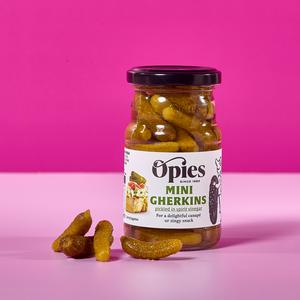 Opies Cocktail Gherkins with Distilled Malt Vinegar 227g (115g*) - gallery image 2