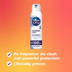 Triple Dry Anti-Perspirant Deodorant, Fragrance Free 150ml - gallery image 5