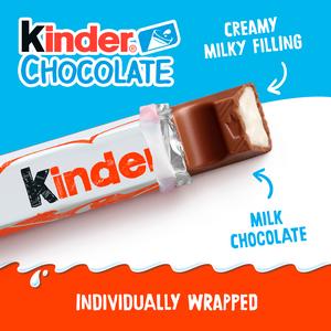 Kinder Chocolate Medium Snack Bars Multipack 6x21g - gallery image 3