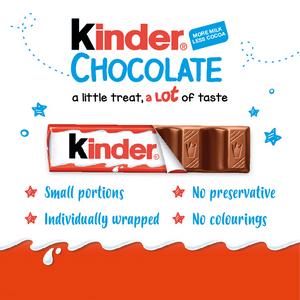 Kinder Chocolate Medium Snack Bars Multipack 6x21g - gallery image 6