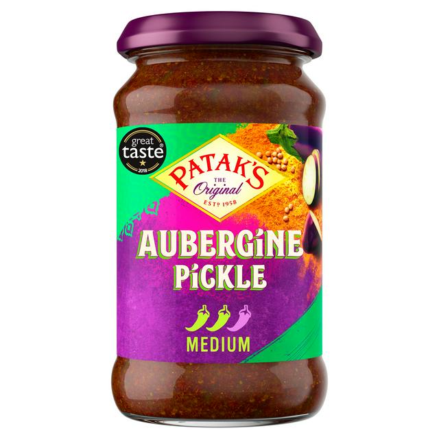 Pataks 312g Indian Aubergine Pickle - gallery image 1