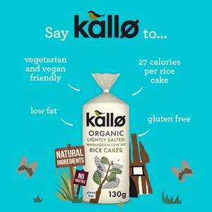 Kallo Organic Lightly Salted Rice Cakes 130g - gallery image 2