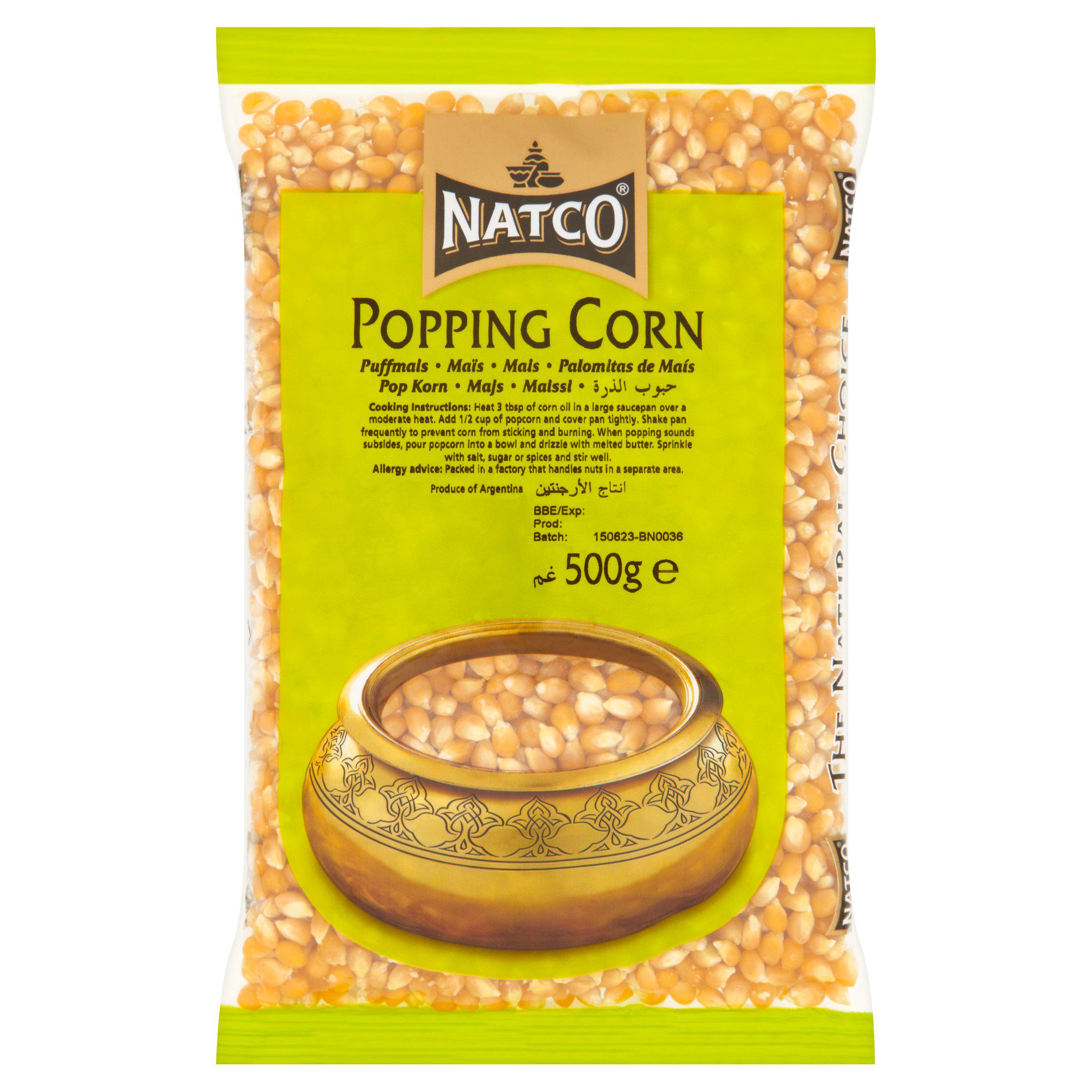 Natco Popping Corn Popcorn Kernels 500g