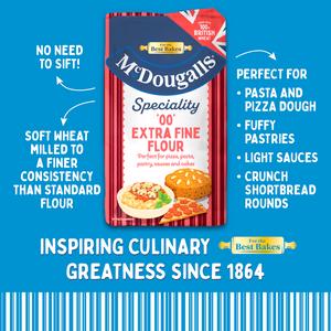 McDougalls 1kg Speciality '00' Extra Fine Pasta Pizza Plain Flour - gallery image 2