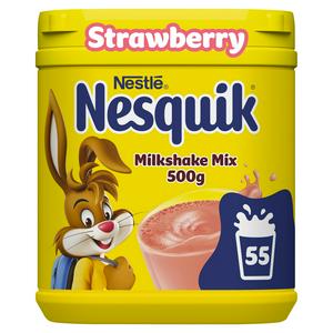 Nesquik Strawberry Flavoured Milkshake Powder 500g Tub - video