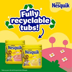 Nesquik Strawberry Flavoured Milkshake Powder 500g Tub - gallery image 5