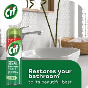 Cif Power & Shine Bathroom Cleaner Mousse Citrus 500ml - gallery image 3