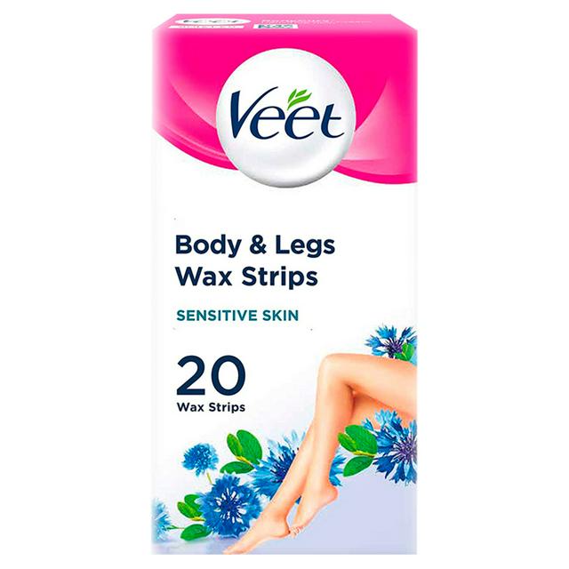 Veet Hair Wax Strips Body & Legs for Sensitive Skin x20 | Sainsbury's