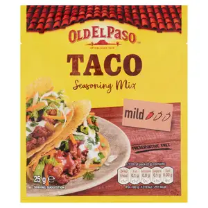 Old El Paso Mexican Taco Seasoning Mix Garlic & Paprika 25g