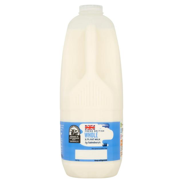 Sainsbury's British Whole Milk 3.4L (6 pint)