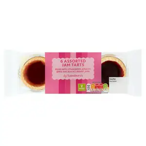 Sainsbury's Fruit Jam Tarts x6