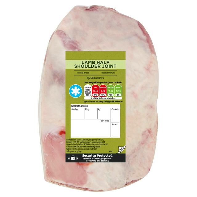 Sainsbury's British or New Zealand Half Lamb Shoulder (Approx. 925g) - gallery image 1