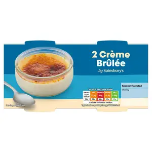 Sainsbury's Vanilla Crème Brûlée 2x90g