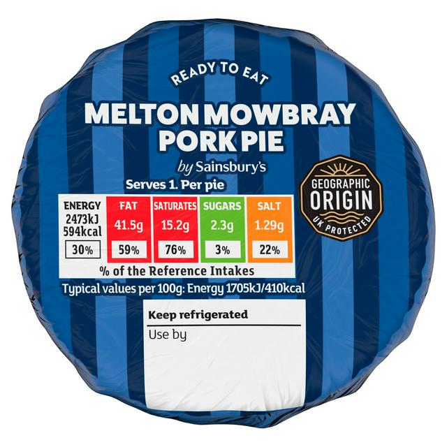 Sainsburys Individual Melton Mowbray Pork Pie 145g