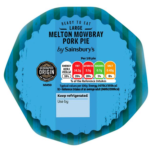 Sainsbury S Large Melton Mowbray Pork Pie 454g Sainsbury S