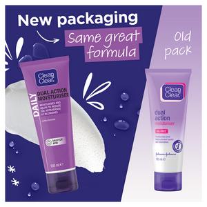 Clean & Clear Dual Action Moisturiser Face Cream 100ml - gallery image 4