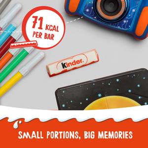 Kinder Chocolate Small Snack Bars Multipack 16x12.5g - gallery image 3