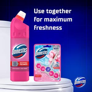 Domestos Pink Power Thick Bleach Toilet & Multipurpose Cleaner 750ml - gallery image 3