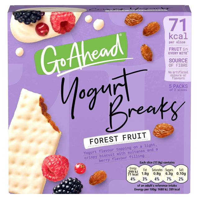 Go Ahead! Yogurt Breaks Forest Fruit Bars 5x35.5g