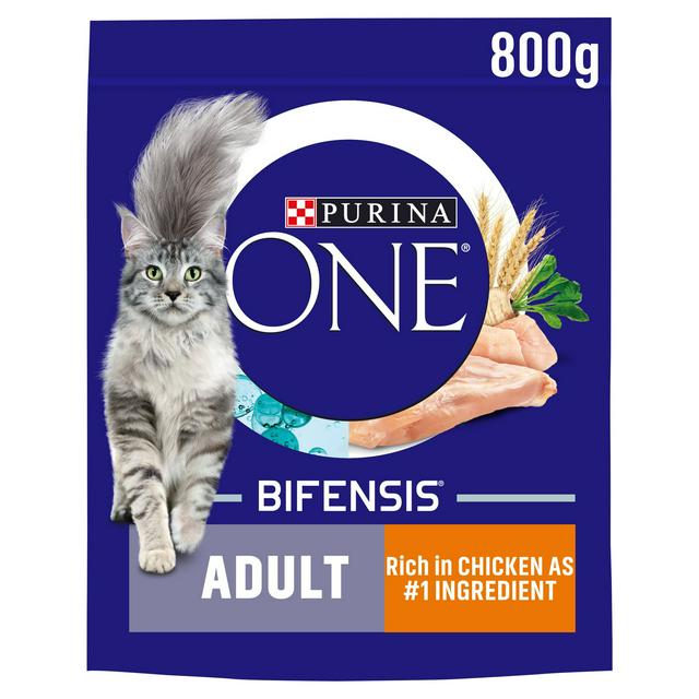 Purina One Adult Dry Cat Food Chicken & Wholegrains 800g