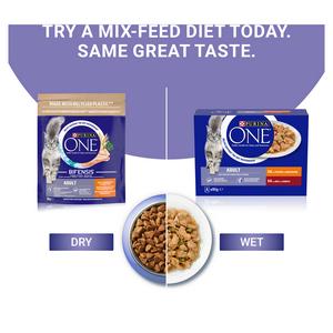 Purina One Adult Dry Cat Food Chicken & Wholegrains 800g - gallery image 2
