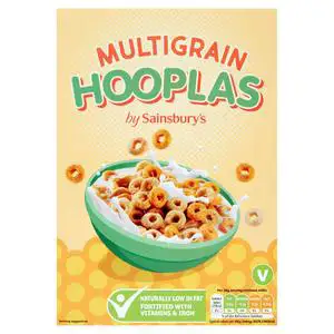 Sainsbury's Multigrain Hoops Cereal 375g