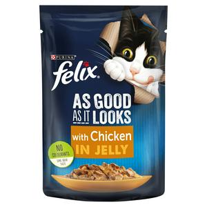 Felix As Good As It Looks Cat Food Pouch Chicken 100g