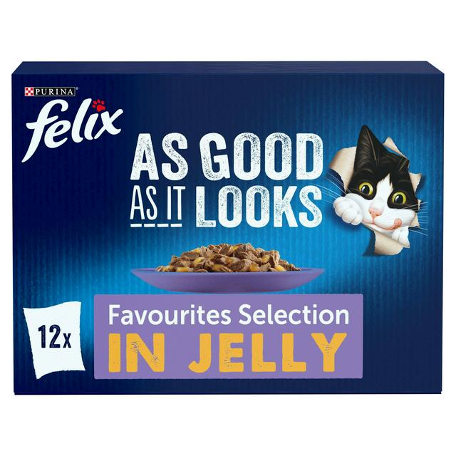 Felix As Good As It Looks Cat Food Favourites 12X100g Sainsbury s