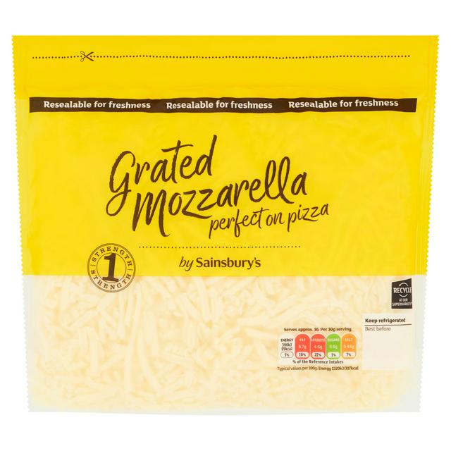 Sainsbury's Grated Mozzarella Cheese 500g £4.45 Compare Prices