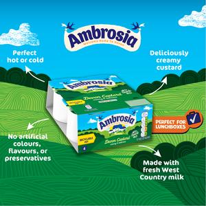 Ambrosia Devon 4 x 120g Custard Dessert Snack Pots - gallery image 2