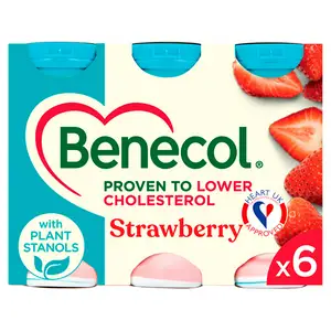 Benecol Yogurt Drink Strawberry 6x67.5g