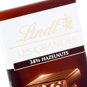 Lindt Les Grandes Dark Chocolate Hazelnut Bar 150g - gallery image 2