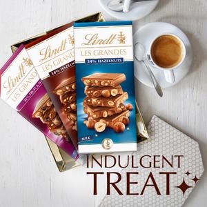 Lindt Les Grandes Milk Chocolate Hazelnut Bar 150g - gallery image 4
