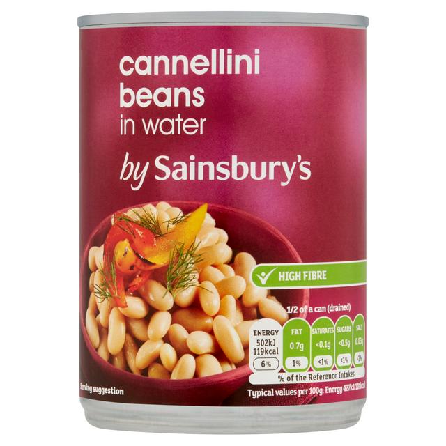 Sainsbury S Cannellini Beans In Water 400g 235g Sainsbury S