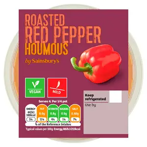 Sainsbury's Roasted Red Pepper Houmous 200g