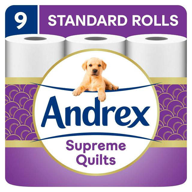 Andrex Supreme Quilts Toilet Tissue 9 Rolls