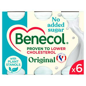 Benecol Original No Added Sugar Yogurt Drink 6x67.5g - video
