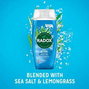 Radox Feel Active Shower Gel Body Wash 225ml - gallery image 2