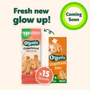 Organix Gingerbread Men Biscuits Toddler Snacks 12 months+ 135g - gallery image 2