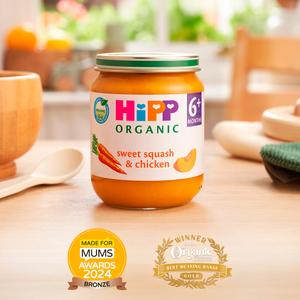 HiPP Organic Sweet Squash & Chicken Baby Food Jar 6+ Months 125g - gallery image 2