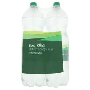 Sainsburys British Bottled Sparkling Spring water 4x2L