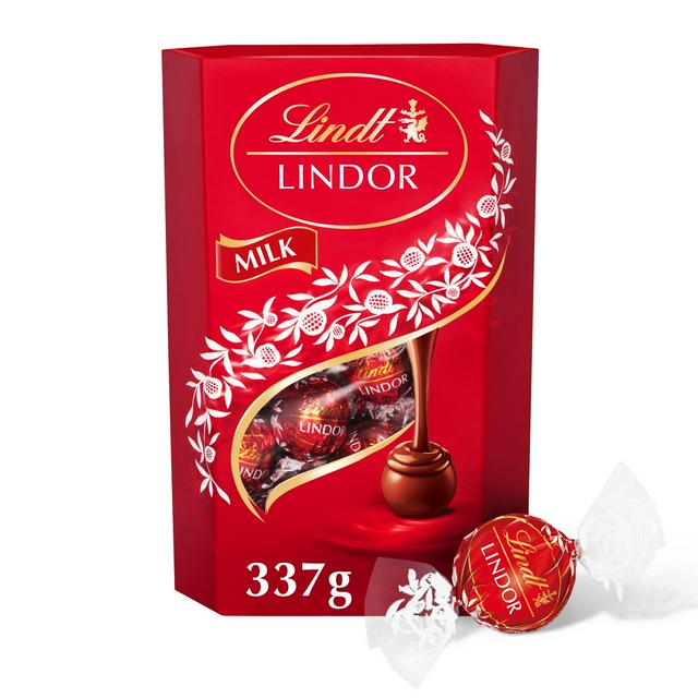 Lindt Lindor Milk Chocolate Truffles Box 337g Sainsbury S
