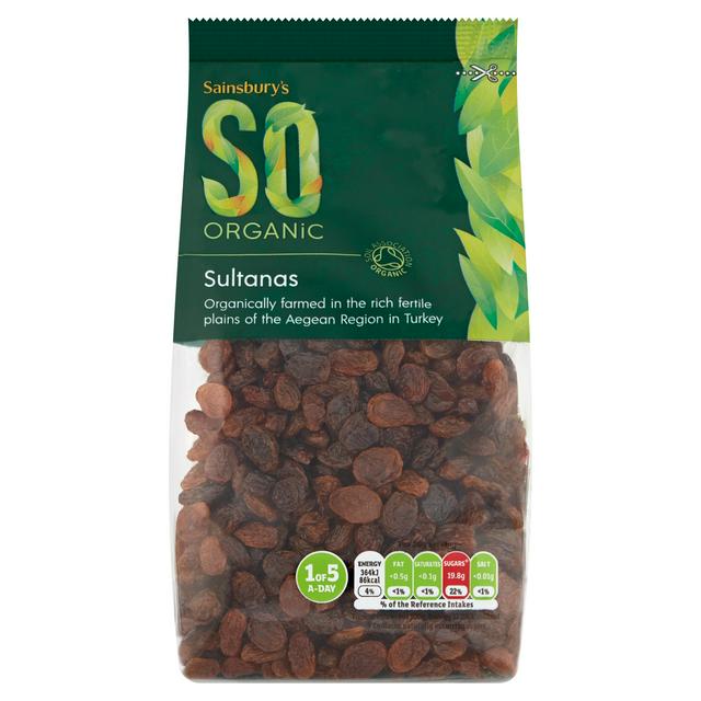 Sainsburys Sultanas, SO Organic 500g