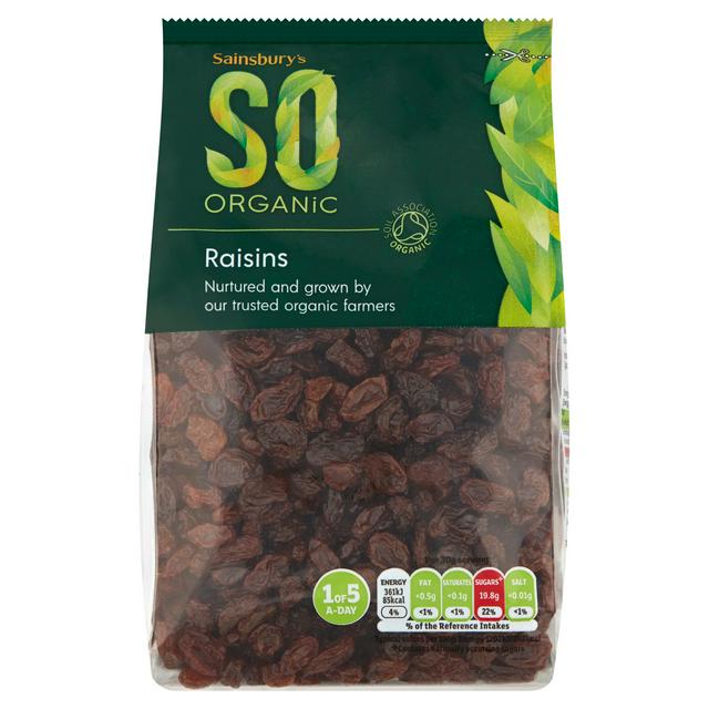 Sainsburys Raisins, SO Organic 500g